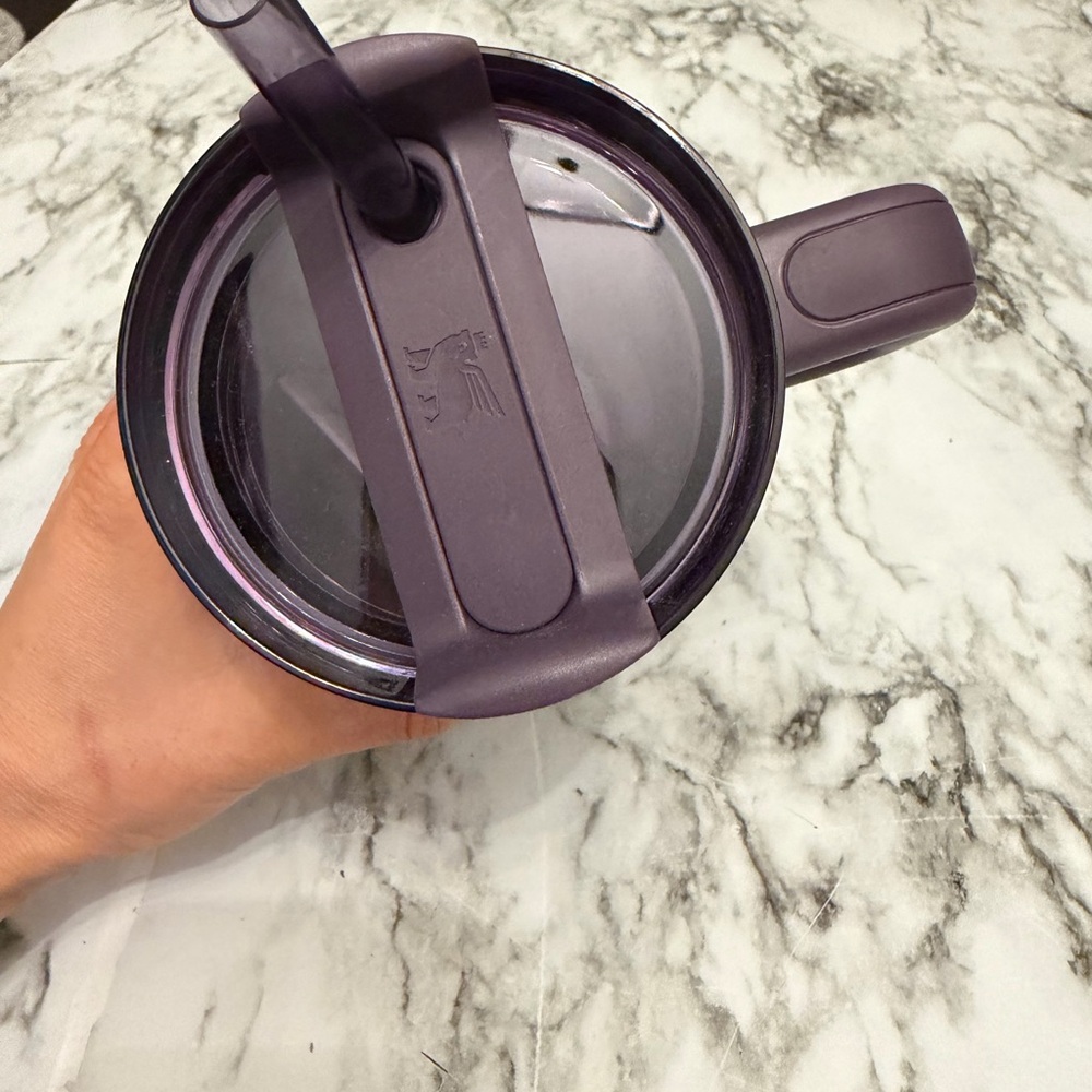 Stanley Purple Travel Mug with Handle and Straw - Picture 2 of 5